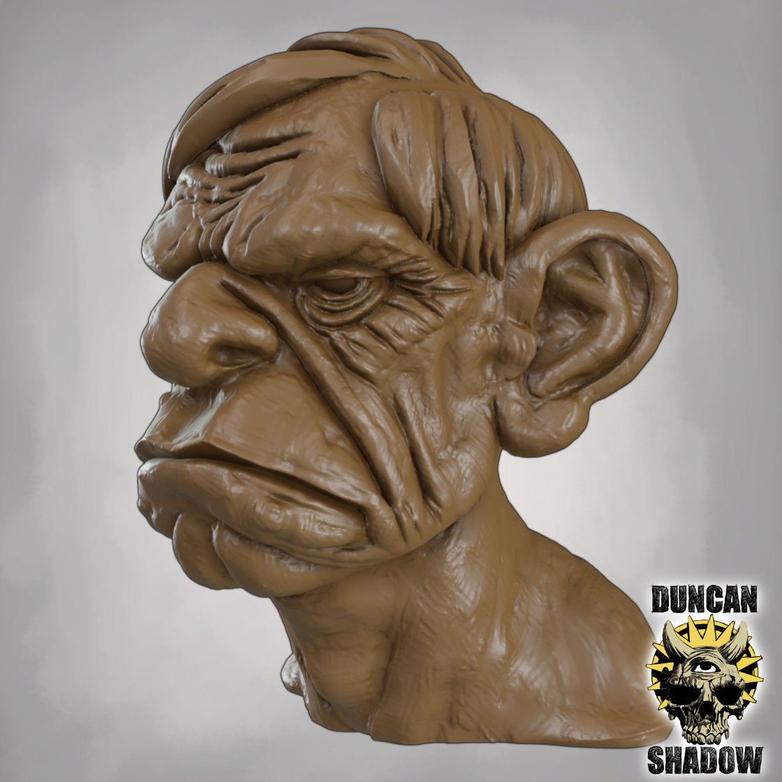Old Man Bust