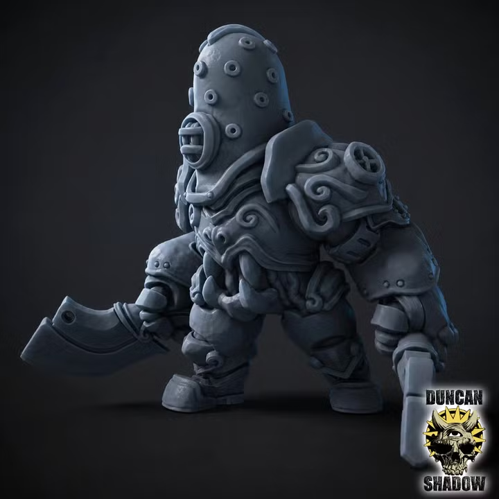 Iron Diver Golem with Cleavers