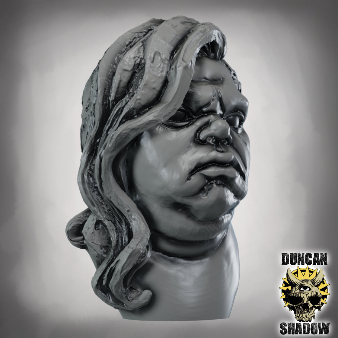 Grumpy Woman Bust