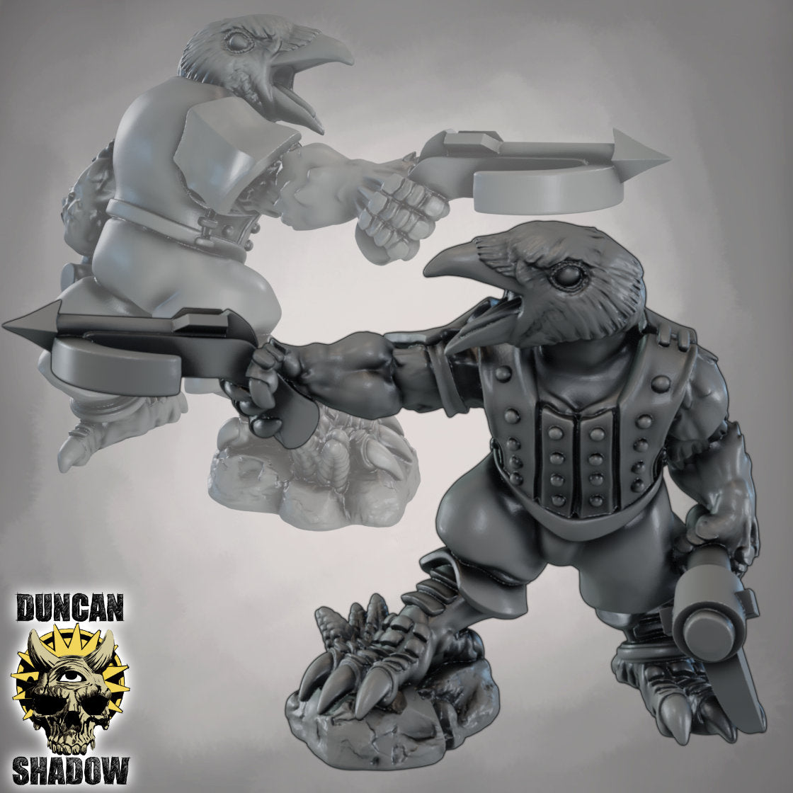 Crow Folk with Hand Crossbows