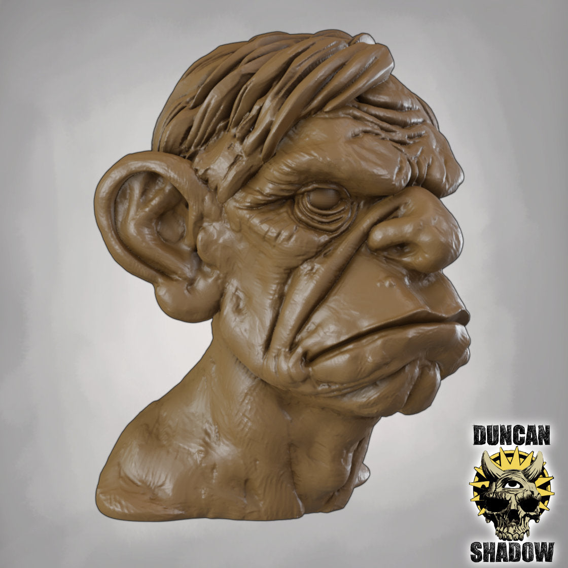 Old Man Bust