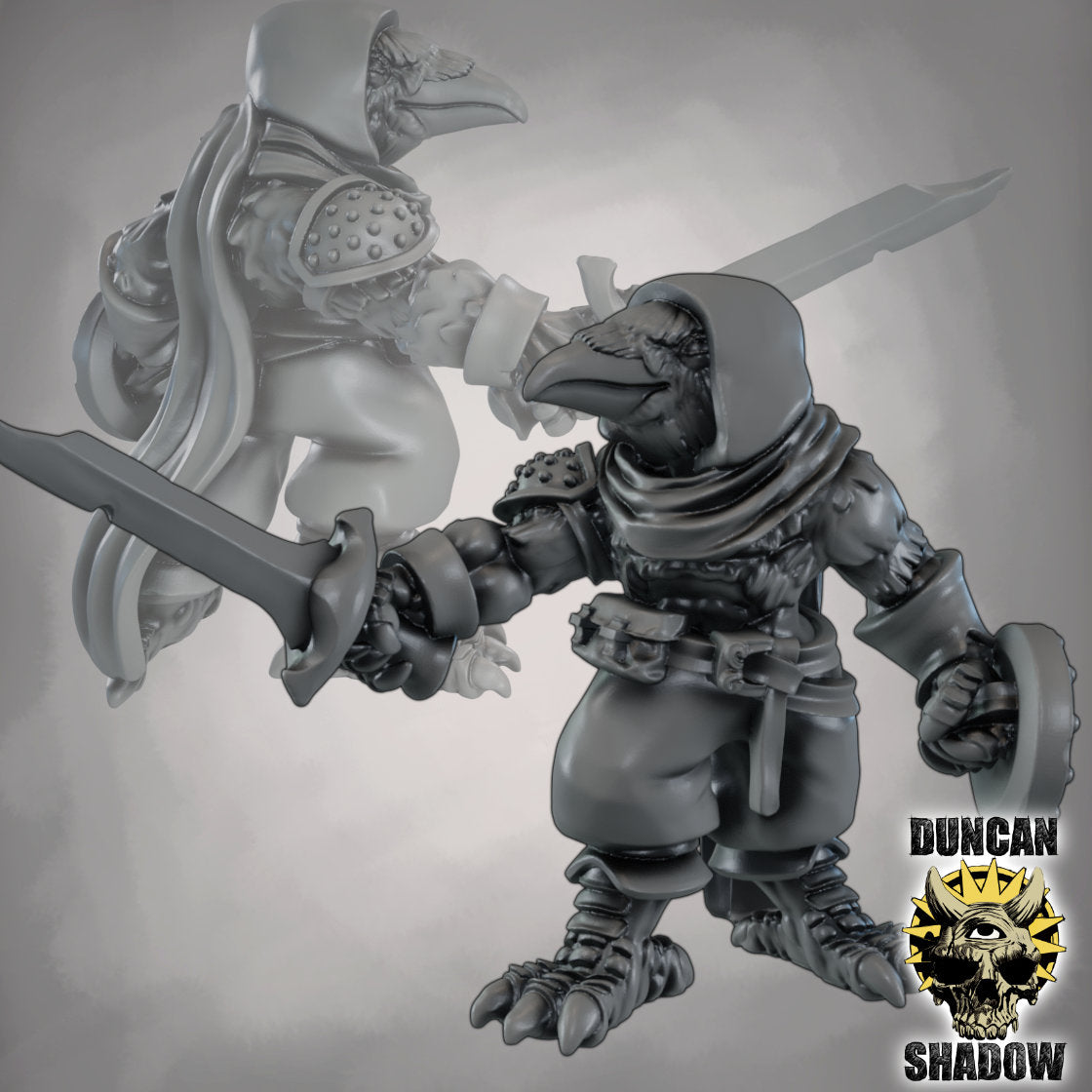 Crow Folk with Swords