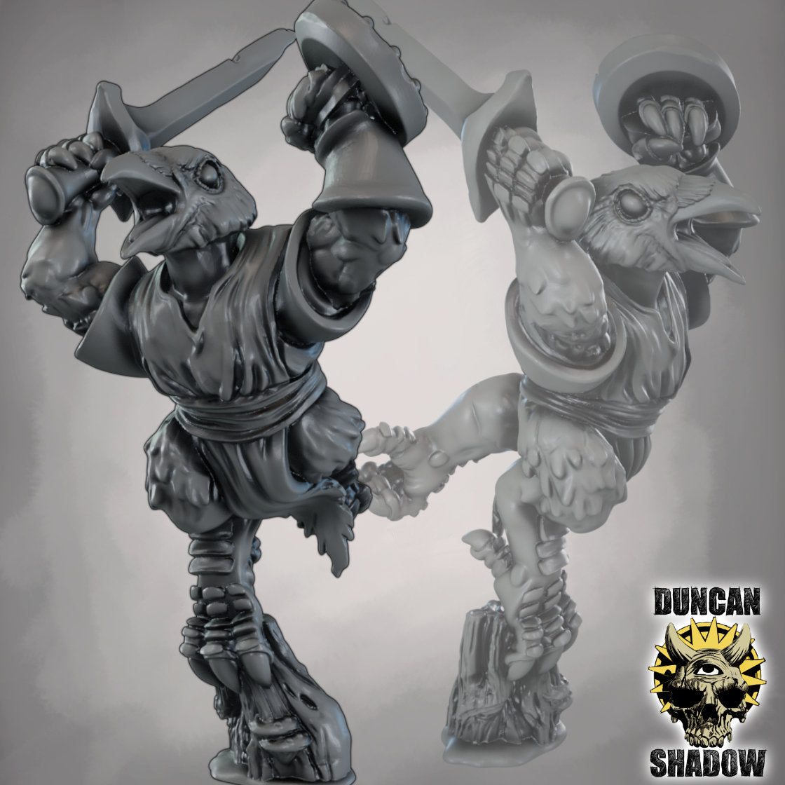 Crow Folk with Swords