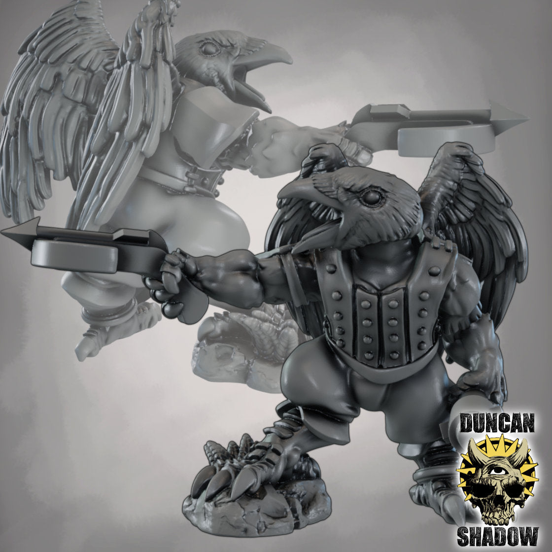 Crow Folk with Hand Crossbows