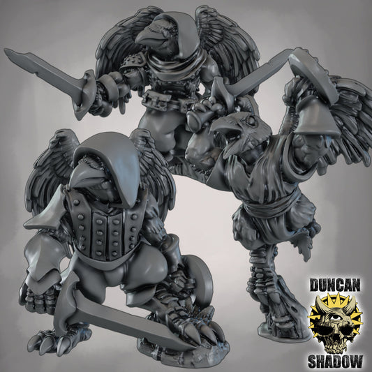 Crow Folk with Swords