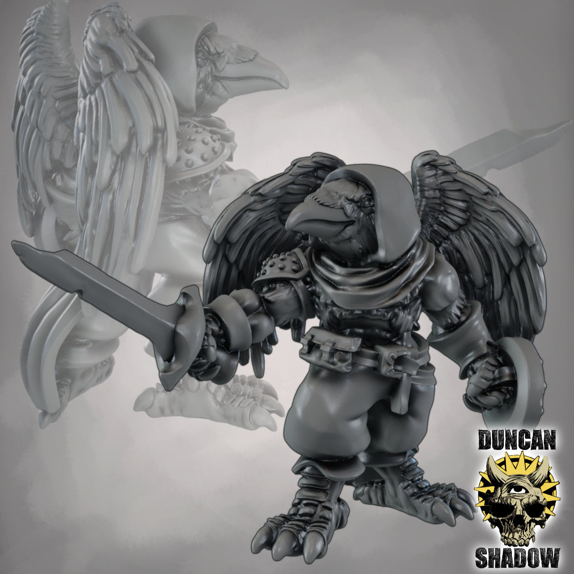 Crow Folk with Swords