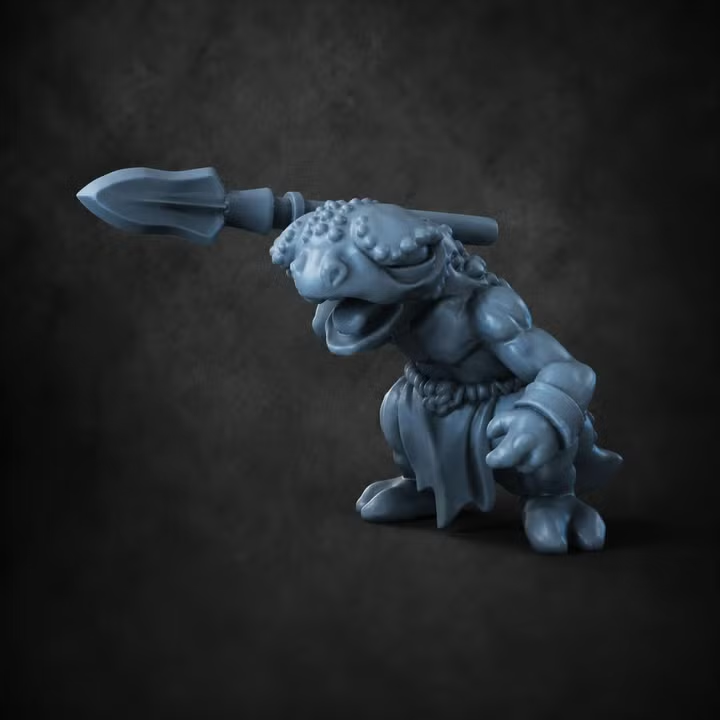Gecko Lizardfolk with Spears