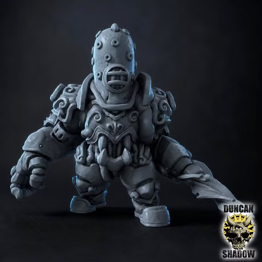Iron Diver Golem with Drill