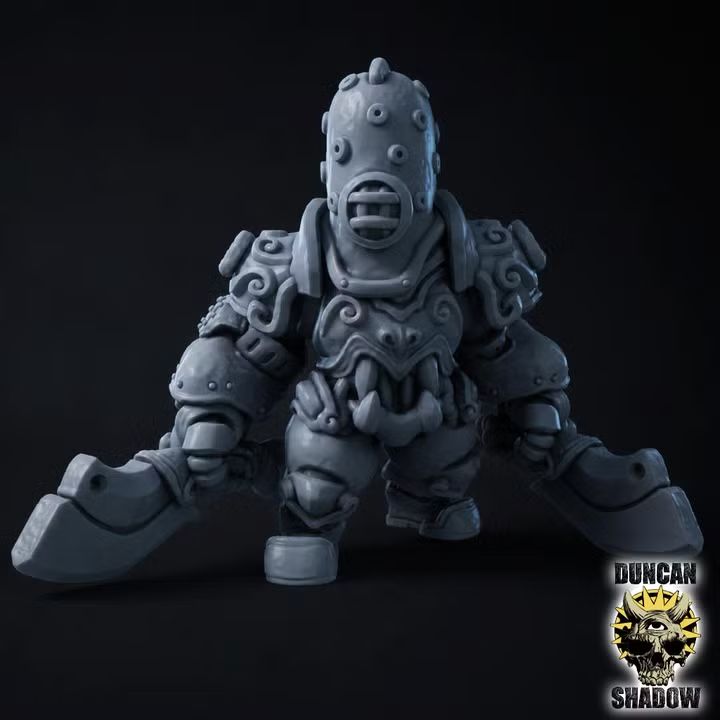 Iron Diver Golem with Cleavers