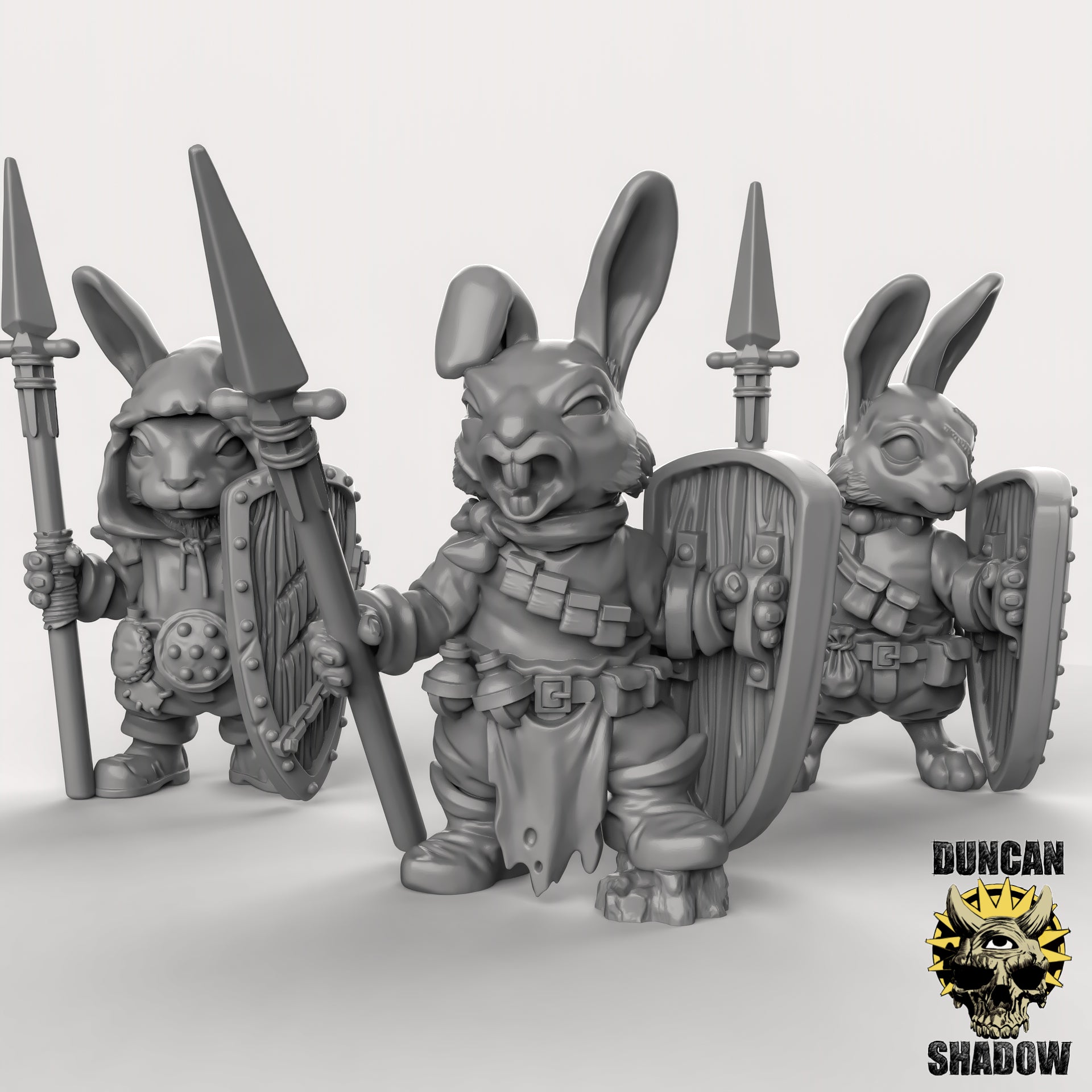 Short Fat Rabbit Folk Rabbit Folk Warriors – Fat Fae Forge